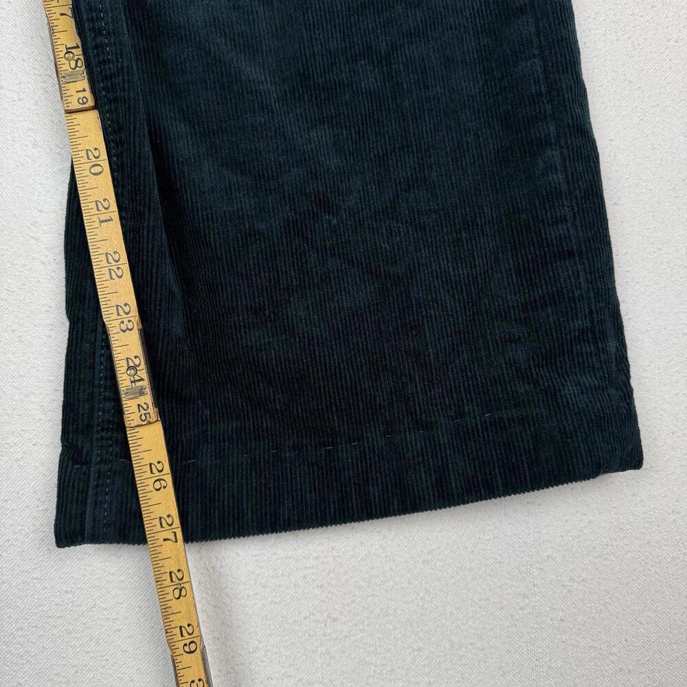 Gap Corduroy Pants Women’s 10/30 Green High Rise Stride Wide Leg Zip 11” Leg - Picture 9 of 9